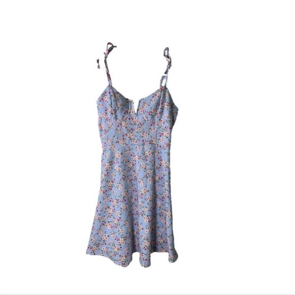 Almost Famous‎ Medium Blue Floral Dress - Picture 1 of 4